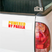 Aangedreven door Paella Bumpersticker (Op Truck)