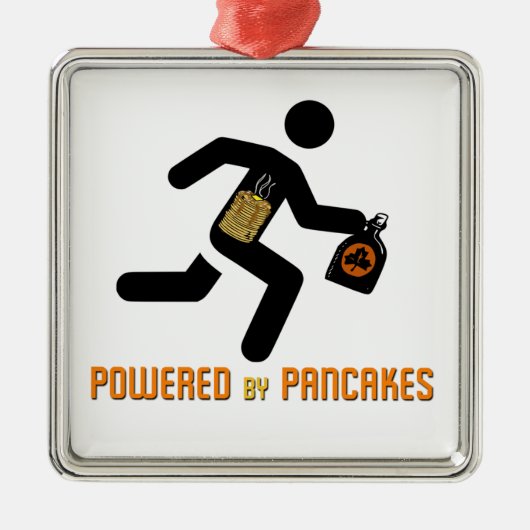 Aangedreven door pannenkoeken metalen ornament (Voorkant)