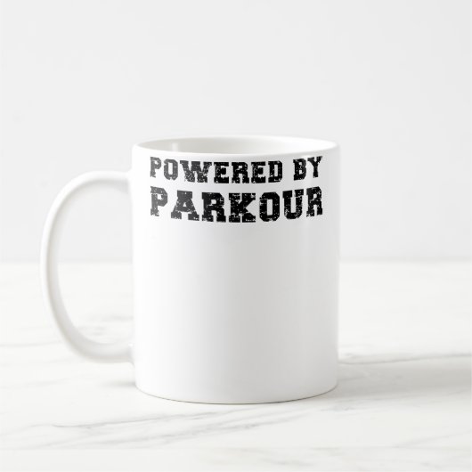 Aangedreven door Parkour Koffiemok (Links)