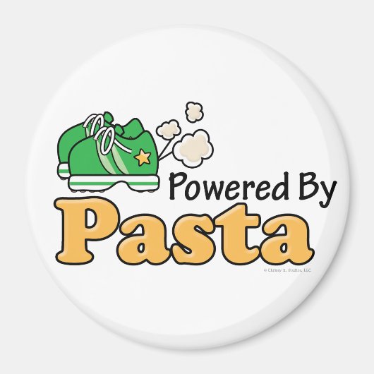 Aangedreven door Pasta Runner Magnet (Voorkant)