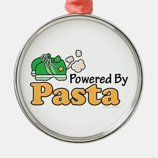 Aangedreven door pasta-versiering metalen ornament (Voorkant)