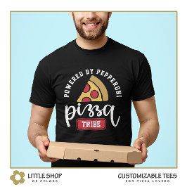 Aangedreven door Pepperoni Pizza Lover's  T-shirt