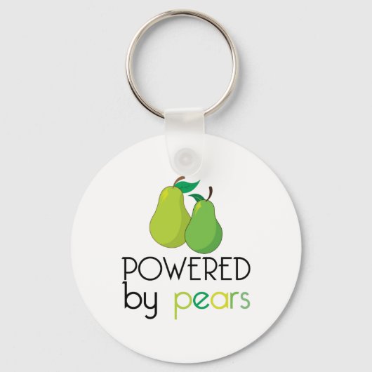Aangedreven door peren sleutelhanger (Voorkant)