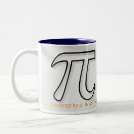 Aangedreven door Pi & Koffiekop – Minimalistisch w Tweekleurige Koffiemok