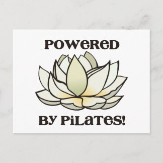 Aangedreven door Pilates Lotus Briefkaart