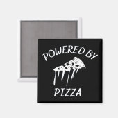 Aangedreven door Pizza Magneet (Voorkant / Achterkant)