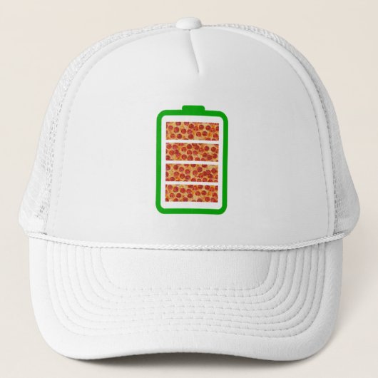 Aangedreven door Pizza - Pizza Lovers Trucker Pet (Voorkant)