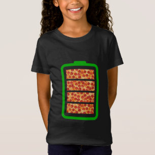Aangedreven door Pizza - Pizzaliefhebbers T-shirt
