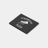 Aangedreven door Pizza Post-it® Notes (Schuin)