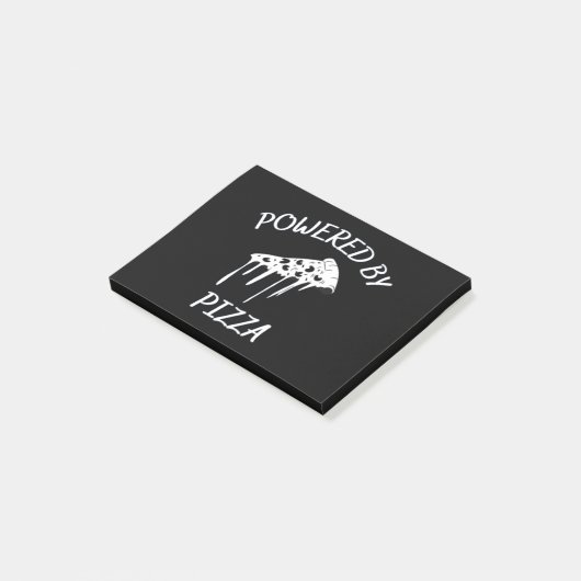 Aangedreven door Pizza Post-it® Notes (Schuin)