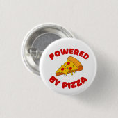 AANGEDREVEN DOOR PIZZA RONDE BUTTON 3,2 CM (Voorkant /achterkant)