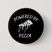 Aangedreven door Pizza Ronde Button 5,7 Cm (Voorkant)