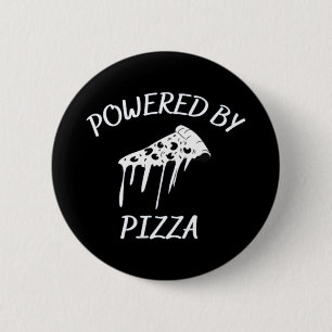 Aangedreven door Pizza Ronde Button 5,7 Cm