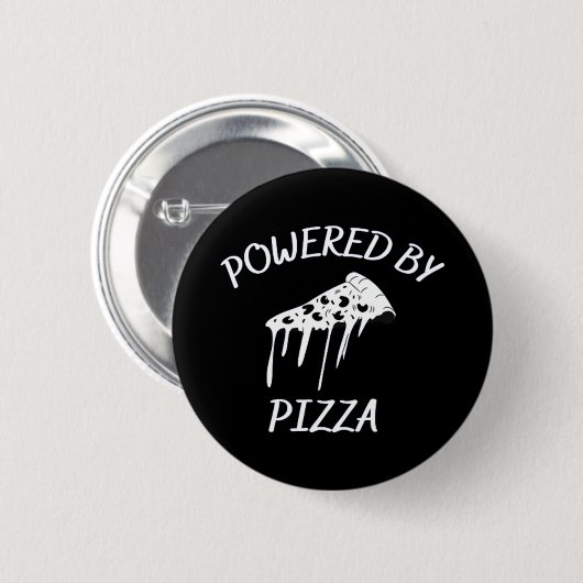 Aangedreven door Pizza Ronde Button 5,7 Cm (Voorkant /achterkant)
