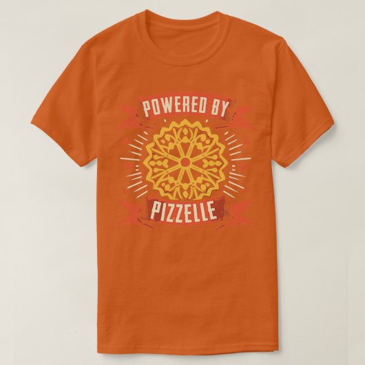 Aangedreven door Pizzelle T-shirt (Design voorkant)