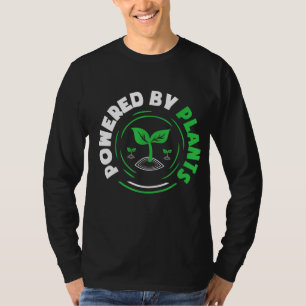 Aangedreven door Plant Funny Vegan Herbivore Garde T-shirt