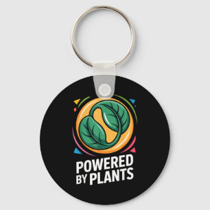 Aangedreven door planten groenteliefhebbers milieu sleutelhanger