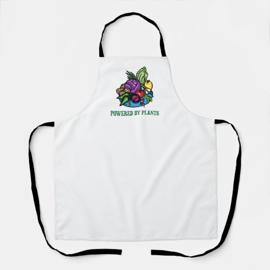 Aangedreven door Planten Schort (Voorkant)