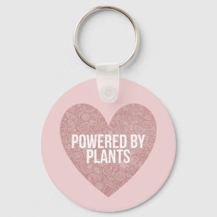 Aangedreven door planten vegan quote sleutelhanger