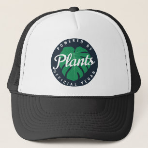 aangedreven door planten vegan trucker pet