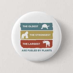 Aangedreven door Planten vegerdieren Ronde Button 5,7 Cm