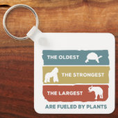 Aangedreven door Planten vegerdieren Sleutelhanger (Voorkant)