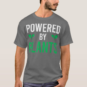 Aangedreven door Planten Vegetarian Vegan Workout T-shirt