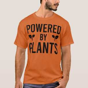 Aangedreven door Planten Vegetarian Vegan Workout T-shirt