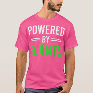 Aangedreven door Planten Vegetarian Vegan Workout T-shirt