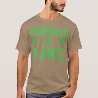 Aangedreven door Planten Vegetarian Vegan Workout  T-shirt