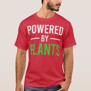Aangedreven door Planten Vegetarian Vegan Workout T-shirt