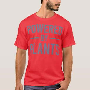 Aangedreven door Planten Vegetarian Vegan Workout T-shirt