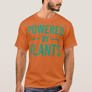Aangedreven door Planten Vegetarian Vegan Workout T-shirt
