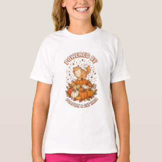 Aangedreven door Pompoen en Kattenhaar Grappige He T-shirt