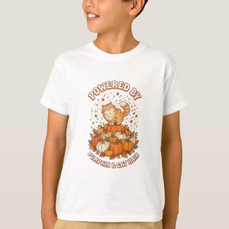 Aangedreven door Pompoen en Kattenhaar Grappige He T-shirt