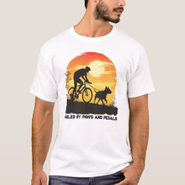 Aangedreven door pootjes en pedalen – Bikejoring T-shirt