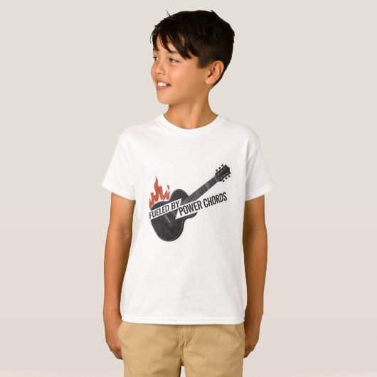 Aangedreven door Power Chords T-shirt (Voorkant volledig)