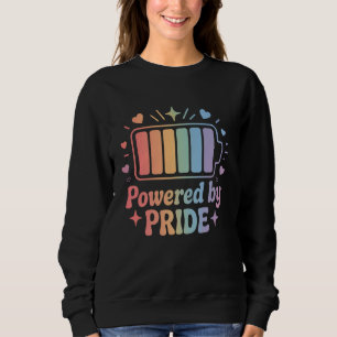 Aangedreven door Pride Kleurrijke Regenboog Batter Trui