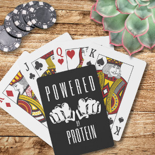 Aangedreven door Protein Stijlvol Zwart Pokerkaarten