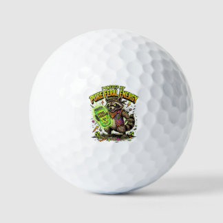 Aangedreven door Pure Wilde Energie Grappige Wasbe Golfballen