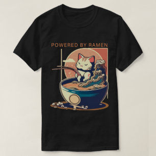 Aangedreven door Ramen Cat T-shirt