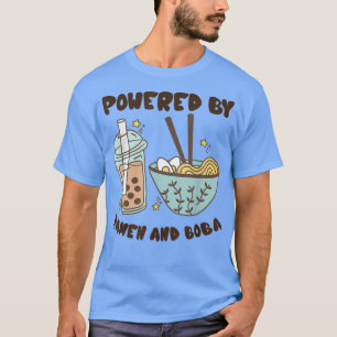 Aangedreven door Ramen en Boba Tea Japans voedseld T-shirt