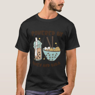 Aangedreven door Ramen en Boba Tea Japans voedseld T-shirt