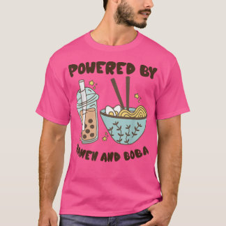 Aangedreven door Ramen en Boba Tea Japans voedseld T-shirt