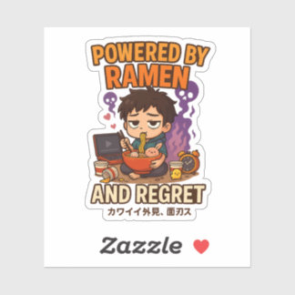Aangedreven door Ramen en Spijt Sticker