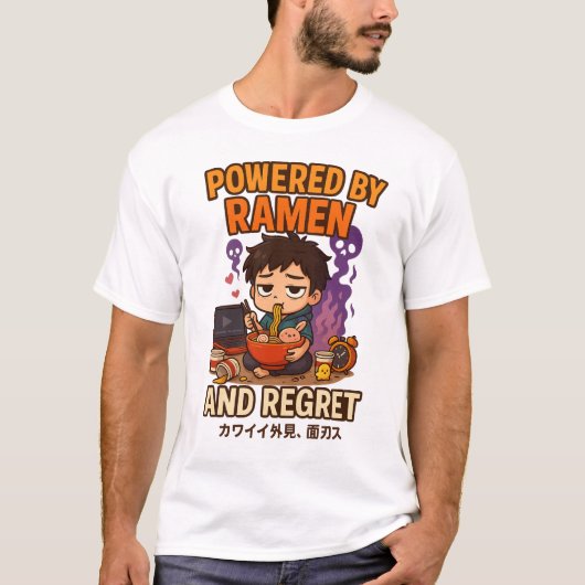 Aangedreven door Ramen en Spijt T-shirt (Voorkant)
