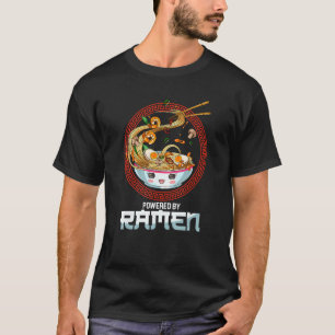 Aangedreven door Ramen Koreaanse noedelsoep Japans T-shirt