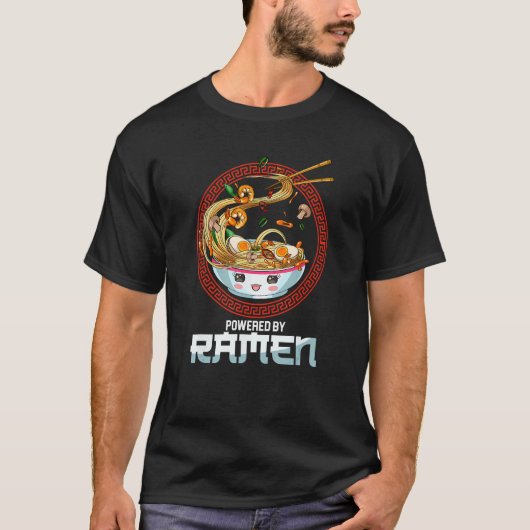 Aangedreven door Ramen Koreaanse noedelsoep Japans T-shirt (Voorkant)