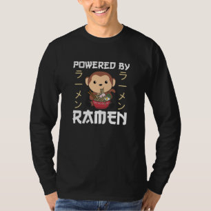 Aangedreven door Ramen Sweet Monkey Eats Ramen T-shirt