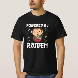 Aangedreven door Ramen Sweet Monkey Eats Ramen T-shirt